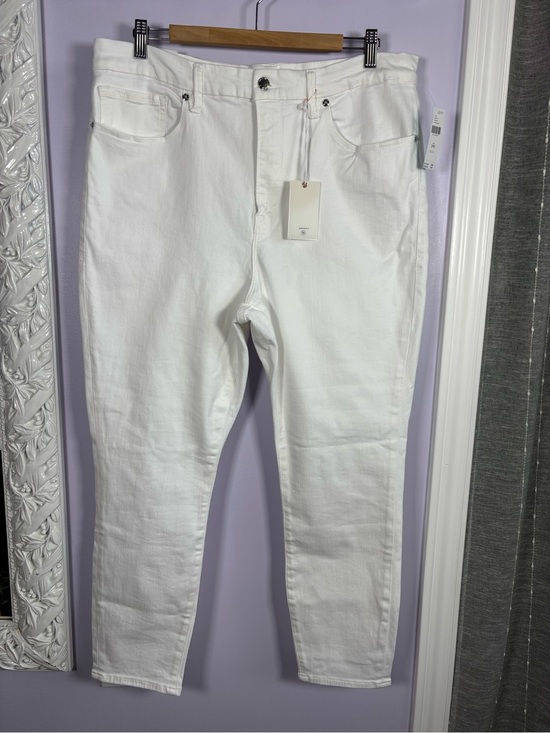 Good American Denim - Good American Ultimate Sculpting White Skinny Jeans With Extra Stretch 20W